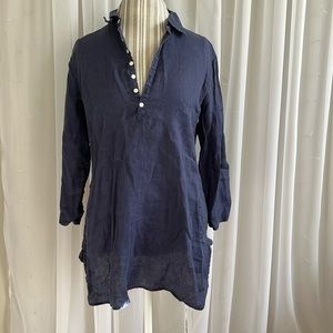Lucky Brand Linen Shirt Dress - L
